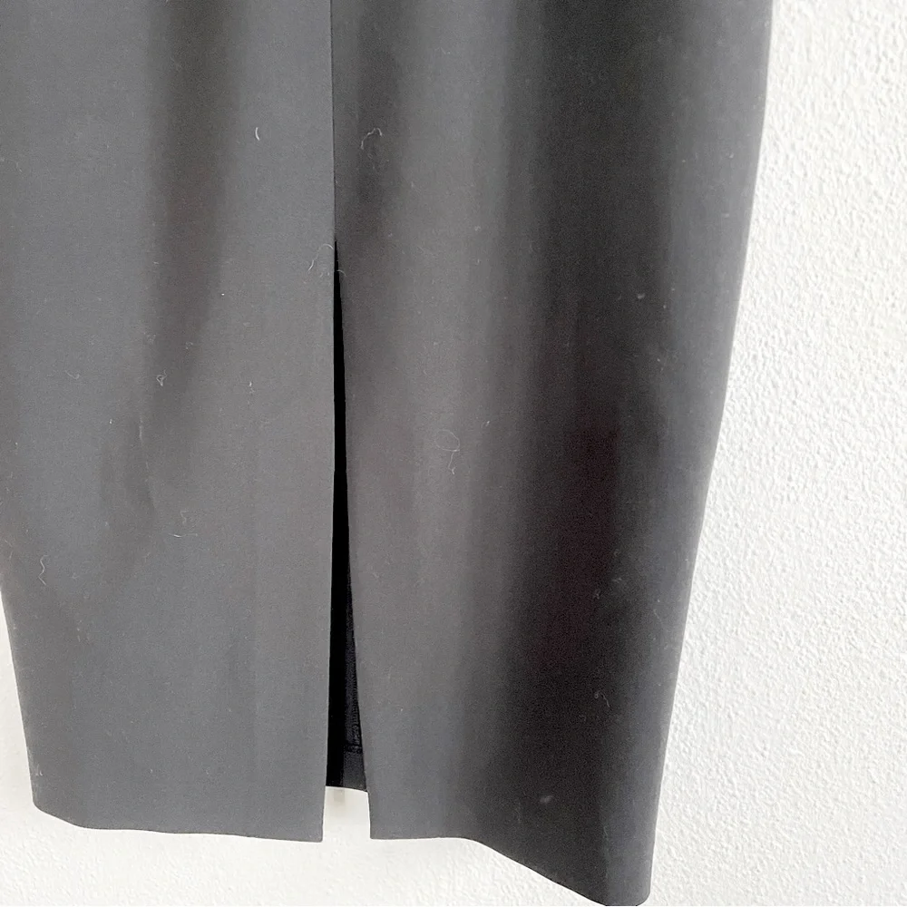 mock neck little black dress sleeveless sheath high collar cheongsam style 8 - Picture 5 of 9